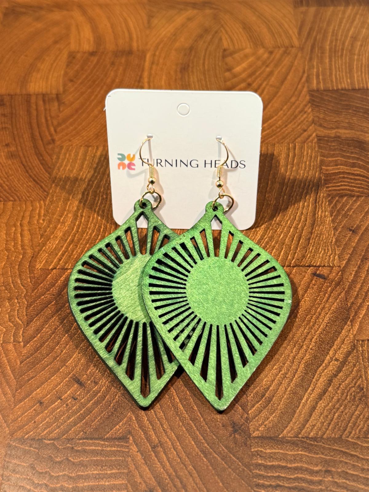 Wood Teardrop Earring