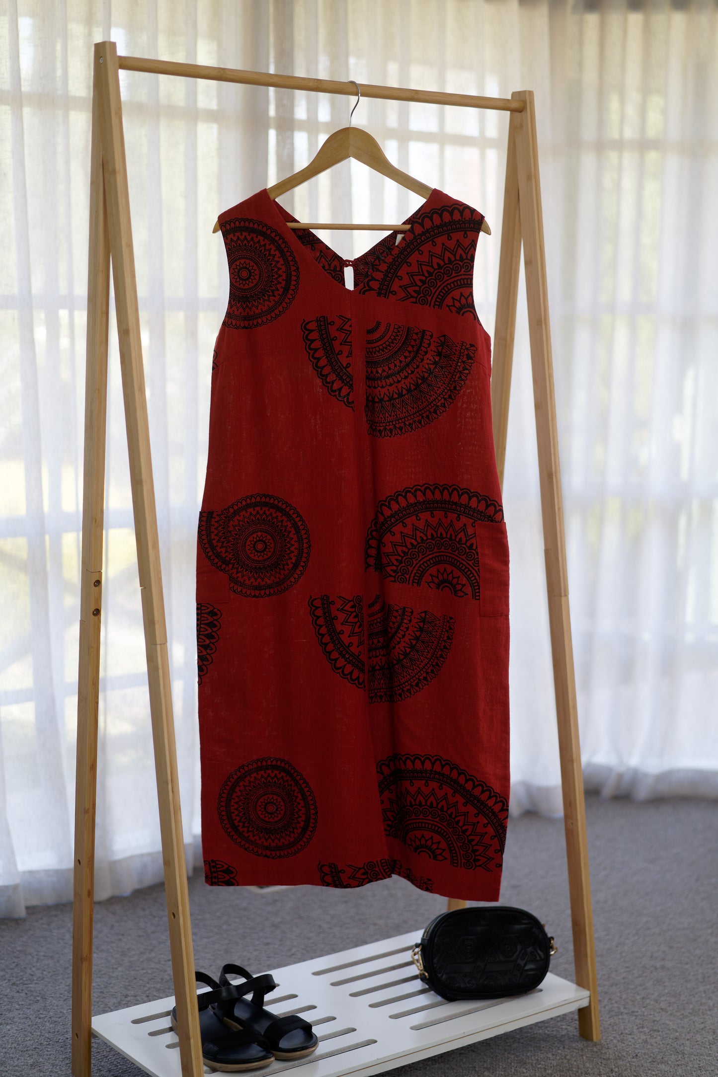 Poppy Sleeveless Patten Dress