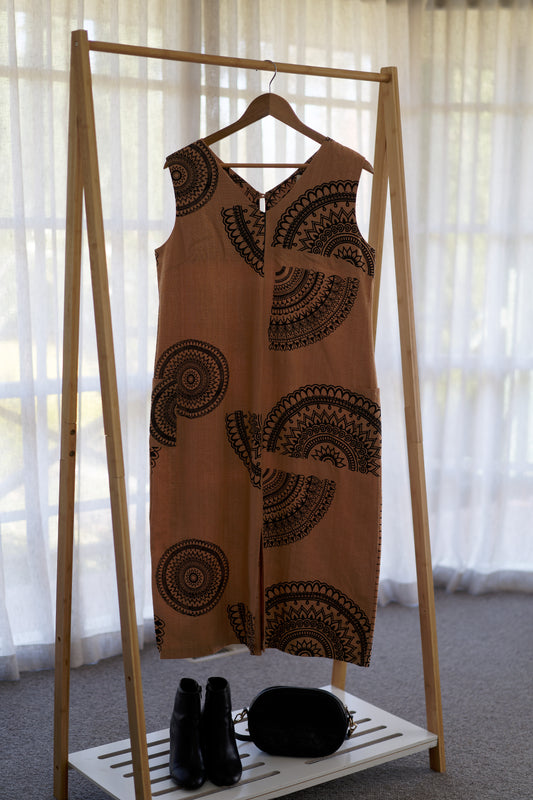 Poppy Sleeveless Patten Dress