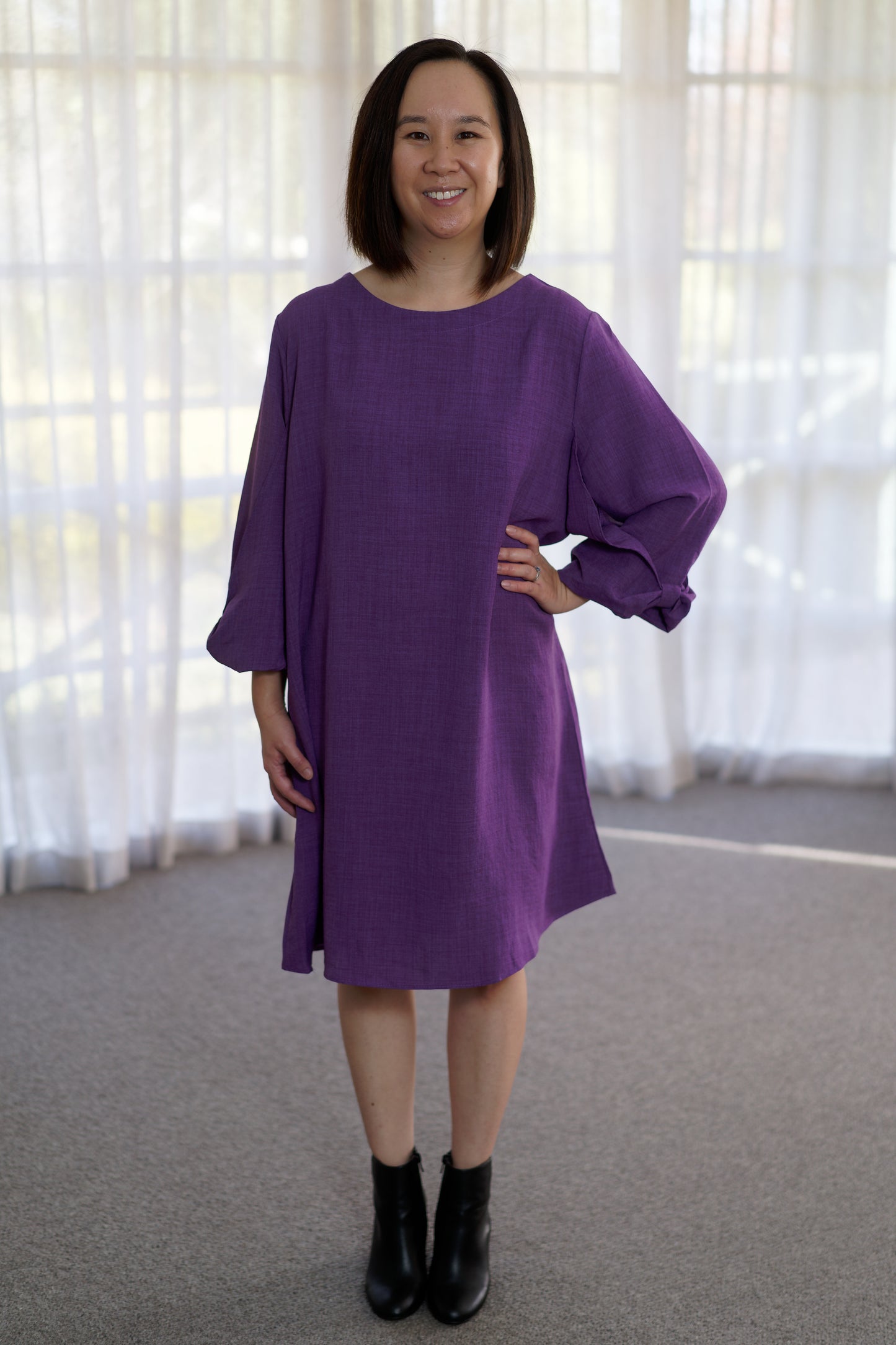 Iris Sleeved Swing Dress